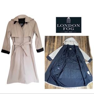 London fog trench coat thin insulated  coat